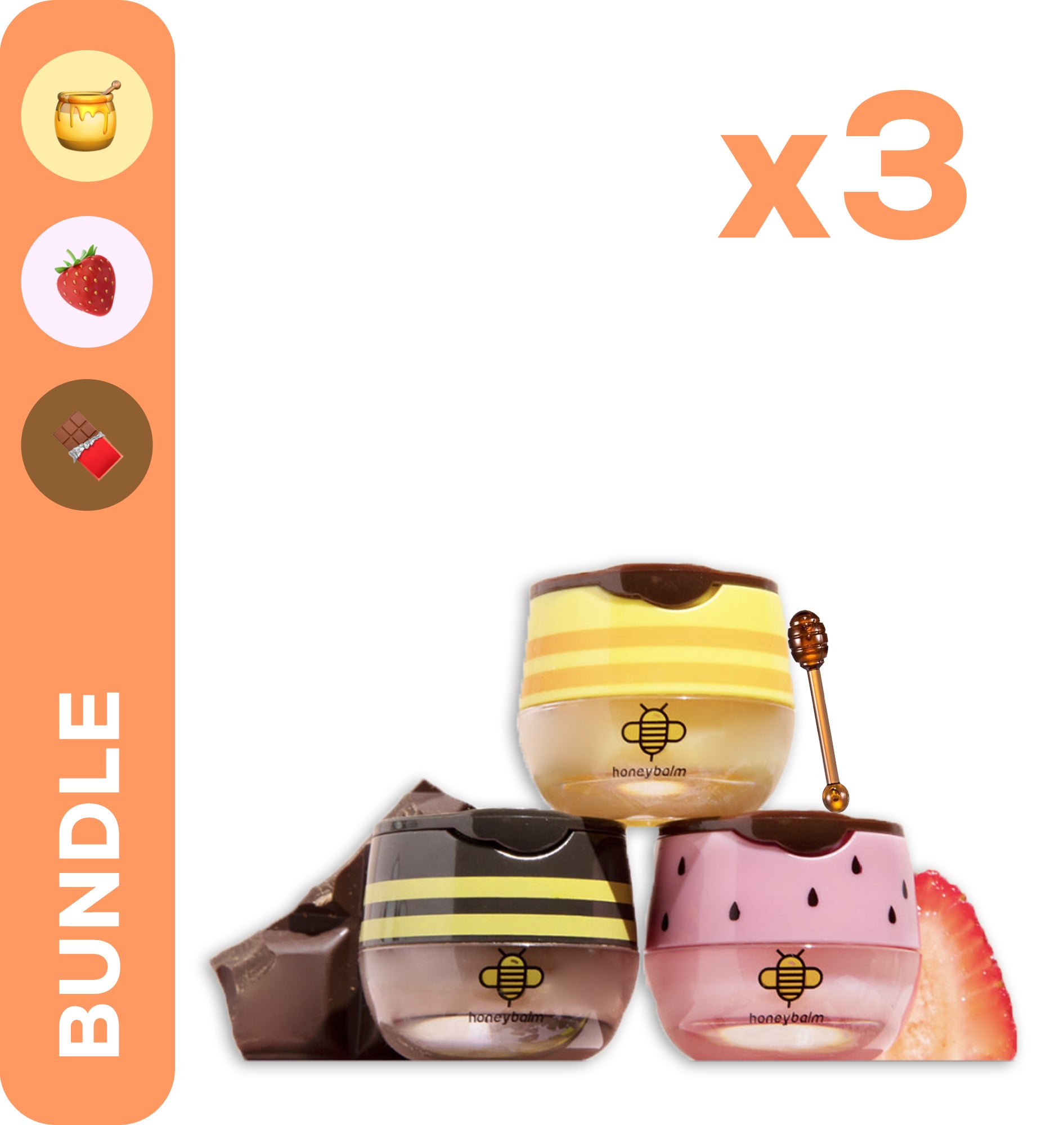 Bundle 3-pakning (🍓🍫🍯)